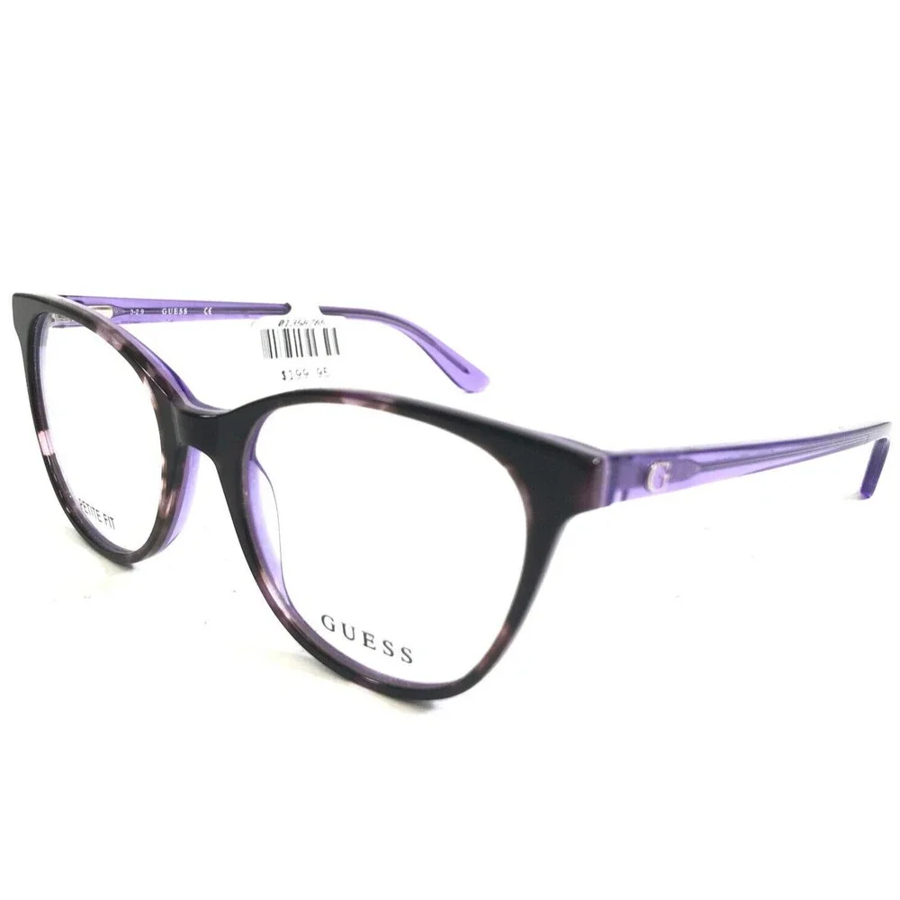 Guess Petite Eyeglasses Frames GU2734 083 Brown Tortoise Purple 49-17-140